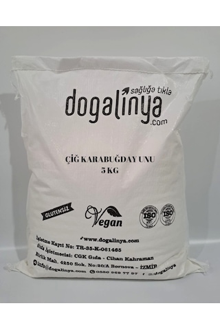 Doğalinya Glutensiz Çiğ Karabuğday Unu 5 KG Doğalinya Glutensiz Çiğ Karabuğday Unu 5 KG