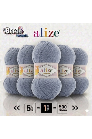 Cotton Gold 962 Yeni Renk 5 Li Paket Pamuk Akrilik Amigurumi Ve Hırka Örgülerine Uygun