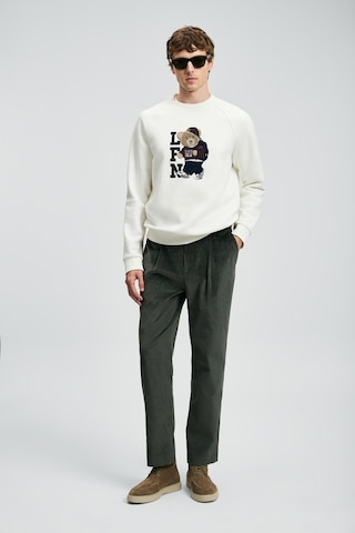 Lufian Storm Erkek Sweatshirt Kırık Beyaz Kırık Beyaz 112030172100510 Beyaz