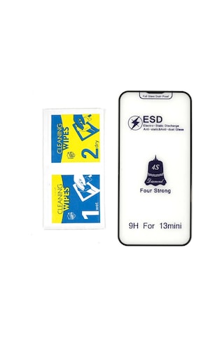 iPhone Uyumlu 14 Zore Rika Premium Temperli Cam Ekran Koruyucu Siyah (555318515)