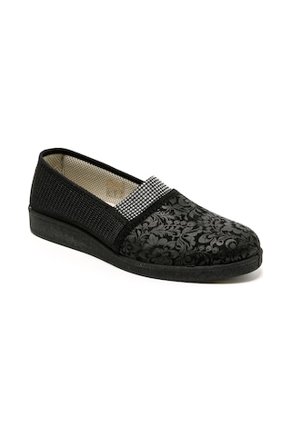 Sandalet Kadın 7827 Green Life Stretch Women's Footwear Black Siyah