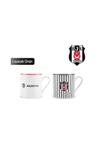 Karaca X Beşiktaş Lisanslı 2 Kişilik Çay Fincan Takımı 230 Ml Siyah
