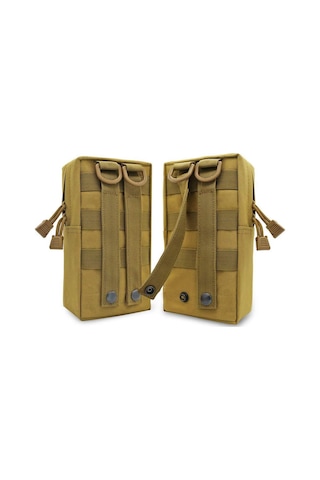 Geeksen Kampanya Siyah Askeri Kemer Çantası - Hafif, Dayanıklı Outdoor Spor Çantası, Telefon & Aksesuar Taşıma, 8.7 4.9 2.2 İnç Set Siyah