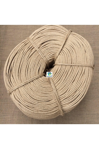 Molhalat 6 MM Jüt Halat Hasır 4 Kol Büküm - 10 M