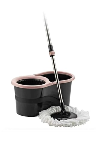 Sillgech 360 Smart Mop Jr. Black Siyah Temizlik Paspas Seti Pembe