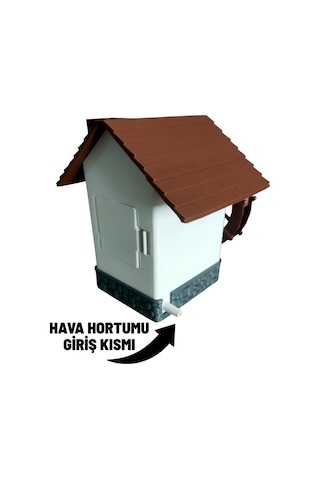 Akvaryum Su Değirmeni Ev Dekoru Hava Motoru İle Dönen Çark Ve Kabarcık Efekti Degırmen-ev-01, One Size
