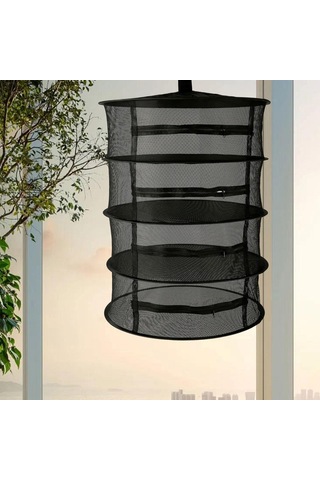 Homyl Bitki Kuru Raf Ağları 4 Katlı Çiçekler Yapraklar İç