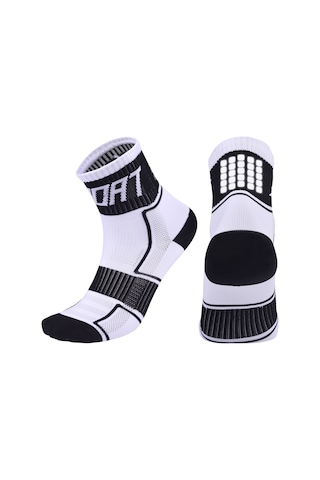 Vkemall Gece Bisiklet Yürüyüş Reflektörlü Çorap - Nem Emici, Soluk, Güvenli - Beyaz L 40-42 Numara Beyaz
