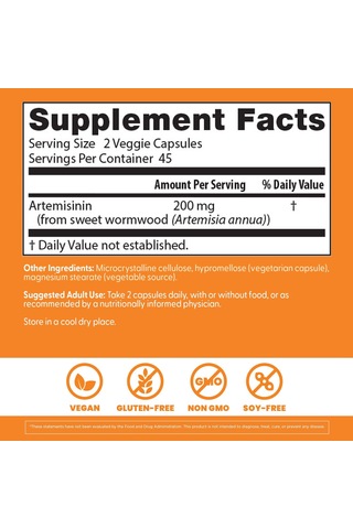 Doctors Best Artemisinin Artemisia Helps Promote Health Tatlı Pelin Otu 90 Kapsül