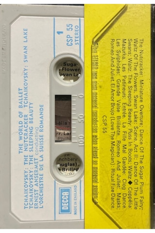 Plak Değildir Kaset Tir Kaset The World Of Ballet Kaset