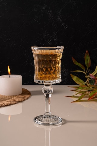 Mest 6 Adet Ayaklı Kahve Yanı Su Bardağı Seti Sade 140 Cc Sade