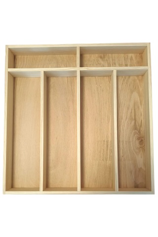 Ahşap Kepçelik 45x46 Cm. Mutfak Çekmecesi Servis Gereçleri Düzenleyici Organizer