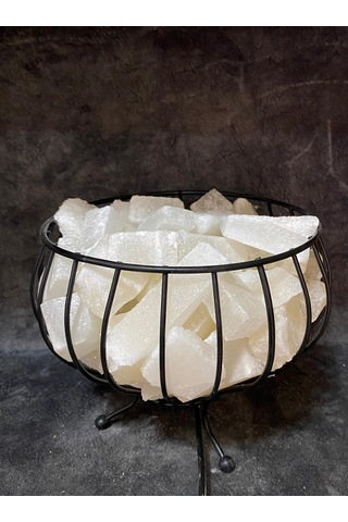 Çankırımkaya Tuzu Metal Çanak Tuz Lamba