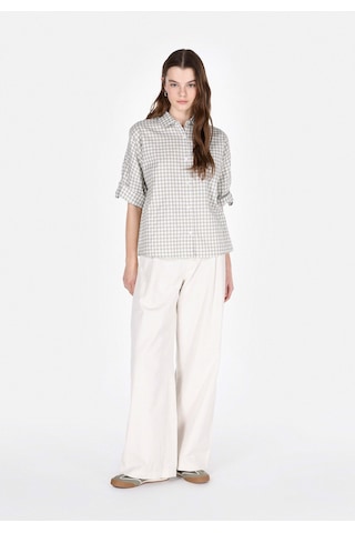 Colin's Colins Regular Fit Shirt Neck Kareli Kadın Yeşil Roll-up Gömlek Cl1074029 Q1.v1 Sag Sage Yeşil