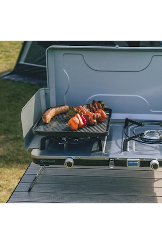 Outwell Merapi Pro Duo Deluxe Stove İkili Kamp & Karavan Ocağı Gri