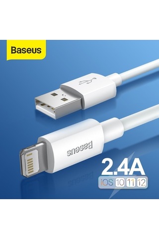 Prestigegoods 12-13 Pro Max Xs X 11 Artı İçin Baseus Usb Kablosu, 2.4a Hızlı Şarj, İp 7 Se Uygun, Usb Veri Hattı