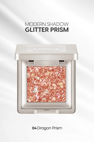 Topaklanmayan, El Yapımı Glitter Far Modern Shadow Glitter Prism No.4 Dragon Prism 4 Coral
