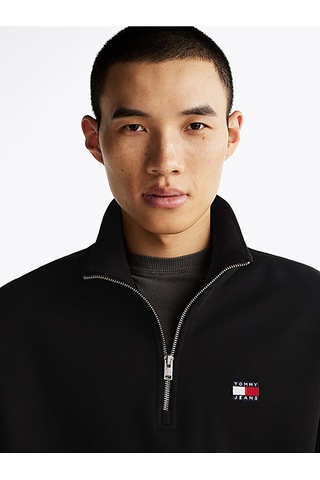 Tommy Hilfiger Tommy Hılfıger Erkek Sweatshırt Dm0dm20641-bds Siyah
