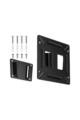 Powermaster Pm-26408 14-27 İnç Tv Led Monitör Duvar Askı Aparatı 15 Kg Taşıma Kapasiteli 114x114mm Gri