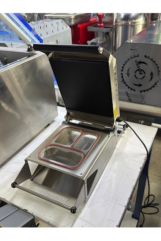 Propack Eko Yemek Paketleme Makinesi 3 Bölme Tabak Kapatma Makinası