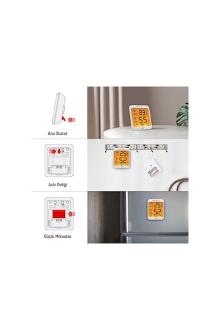ThermoPro TP53 Termometre İç Mekan Dijital Sıcaklık ve Nem Ölçer