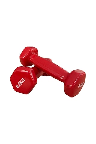 Ckspor 2 Li Vinyl Dambıl Seti 0,5 Kg X 2 Evde Fitness & Pilates İçin Vinil Kaplı Demir Dambıl