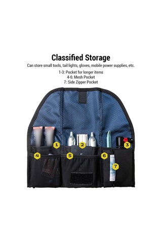 Enlee-hızlı Bırakma Bisiklet Koltuk Altında Koltuk Çantası Y29185-b Siyah