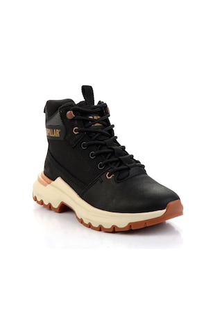 Black Hakiki Deri Kadın Bot & Bootie Cat0111099401 Black
