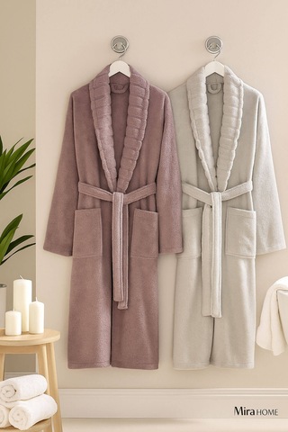 4 Parça Soft Elegance Banyo Aile Bornoz Seti %100 Pamuklu Açık Gri