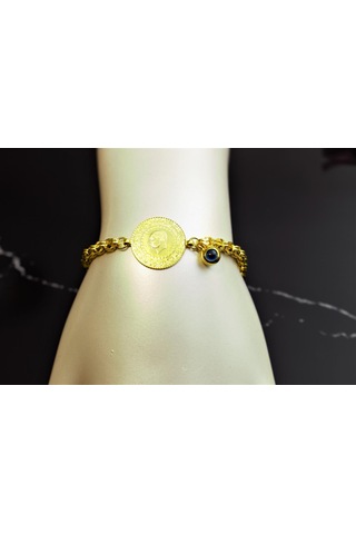 Çeyrek Altınlı Künye-bileklik Sarı Sarı Altın