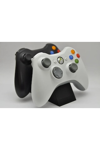 Xbox 360 Oyun Kumandası İçin Şık Siyah İkili Stand - Dayanıklı Plastik Tasarım 1 Adet