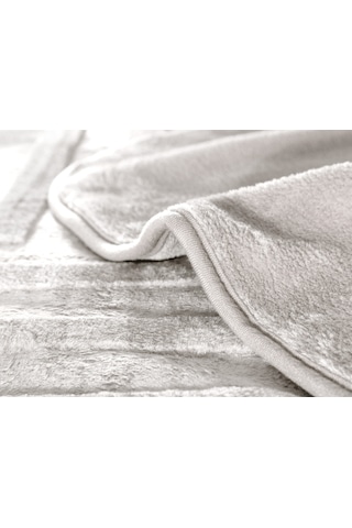 Madame Coco Clementine Vizon Emboss Battaniye Bat0000000021çift Kişilik-gri Vizon