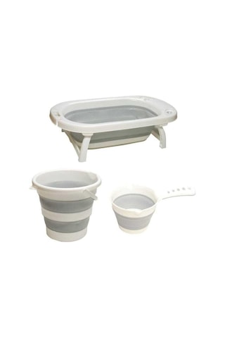 Katlanır Bebek Küveti 3'lü Set