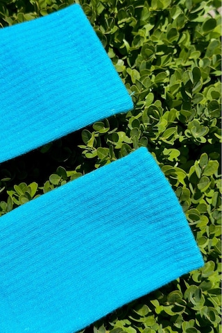 Lousocks Unisex Mavi Düz Renk Tenis Spor Çorabı