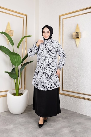 Etekli İkili Takım - Siyah / T0106 Siyah