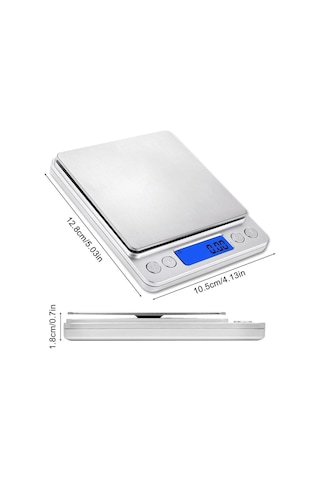 Fithome 1-2000 Yüksek Hassasiyet 3000g/0,1g Gıda Kuyumcu Terazisi