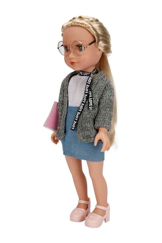 Gündelik Kıyafetli Moda Bebeği 40 Cm Eklemli Şık Kız Bebek