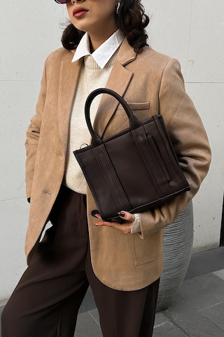 Shule Bags Miles Tote Bag Acı Kahve Acı Kahve