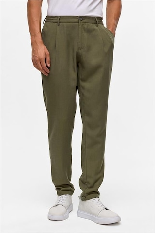 Süvari Koyu Haki Slim Armürlü Jogger Pantolon Koyu Haki