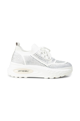 Deery Kadın Beyaz Taşlı Platform Sneaker - K0018zbyzc01 Beyaz