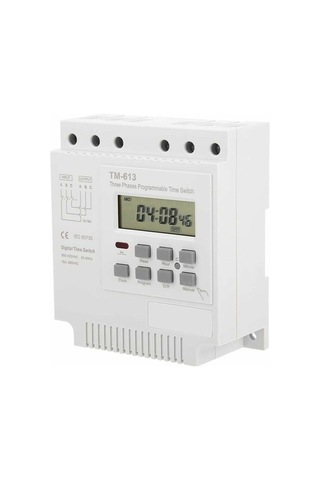 Gajeena 380v Üç Fazlı Tm613 İngilizce Zamanlayıcı Anahtar - Endüstriyel Büyük Güçlü Zaman Kontrolü