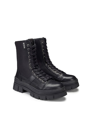 Bot Kadın Oxw202601 Oxs Kyla 2026 Mıd W Leather/nylon Black Siyah