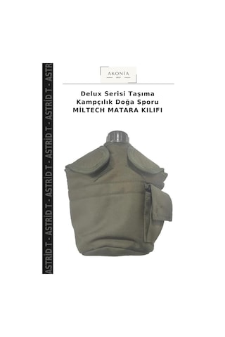 Delux Serisi Taşıma Kampçılık Doğa Sporu Miltech Matara Kılıfı Çok Renkli