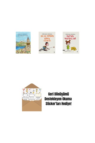 İstanbul İstanbul Ciltli + Aslan Tomson - Köpek Yavrusu + İnci'nin Maceraları + Okuma Sticker'ları