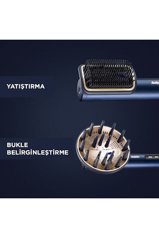 Babyliss Saç Kurutma Ve Şekillendirme Seti Air Wand, Difüzör Ve Paddle Başlık Dahil, 1600w, 4 Başlık, İyon Teknolojisi Lacivert, 4 Başlıklı