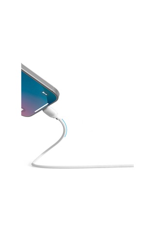 Lenyes Lc536 Type-c To Type-c Pd Örgü Tasarımlı Hızlı Şarj Özellikli Şarj Kablosu 60w 1m Beyaz Beyaz
