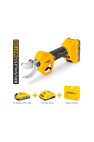Sgs Akülü Bağ Budama Makası 20v 2 2.0 Ah 32 Mm Kömürsüz Motor Sgs5558