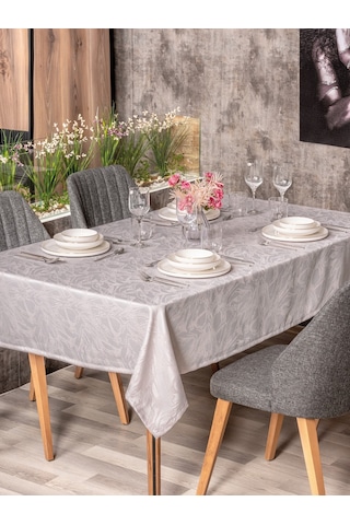 Cotton Box Jakarlı Dertsiz Masa Örtüsü Lavinia Lavanta 155x220