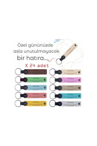 Mezuniyet Partisi İçin Tüm Sınıfa Özel, 24' Lü Set, Muhteşem lik Anı ve Hatıra Anahtarlığı