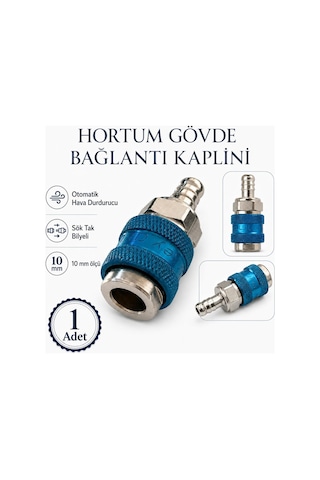 1 Adet Rulmanlı Jak Bağlantı Erkek Metal Kaplin Hortum Pnömatik Hava Tabancası Bağlantı 1/2 Pn25